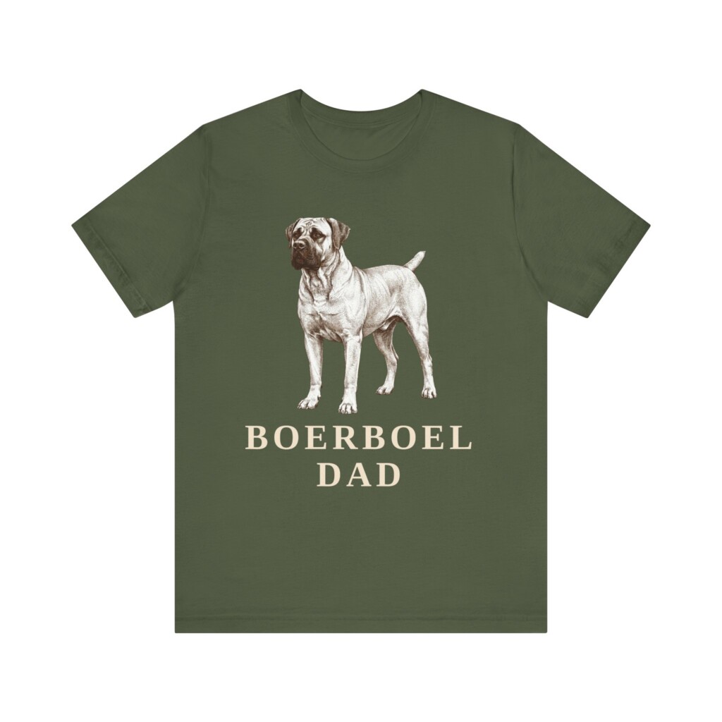 Boerboel Dad Shirt, Vintage Dog Sketch Tee, Dog Dad Gift