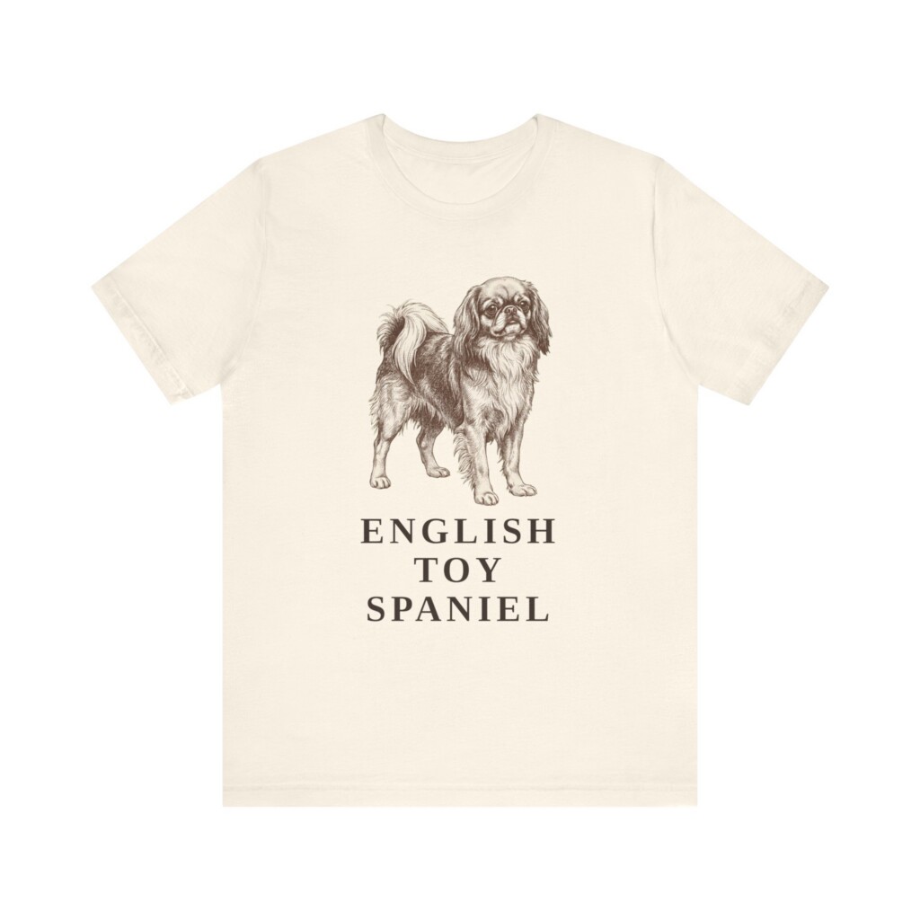 English Toy Spaniel Shirt, Vintage Dog Sketch Tee, Dog Lover Gift English Toy Spaniel Shirt, Vintage Dog Sketch Tee, Dog Lover Gift