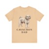 Cavachon Dad Shirt, Vintage Dog Sketch Tee, Dog Dad Gift