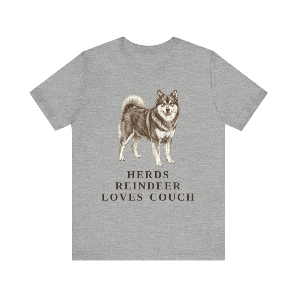 Finnish Lapphund Humor Shirt, Vintage Dog Sketch Tee, Dog Humor Gift