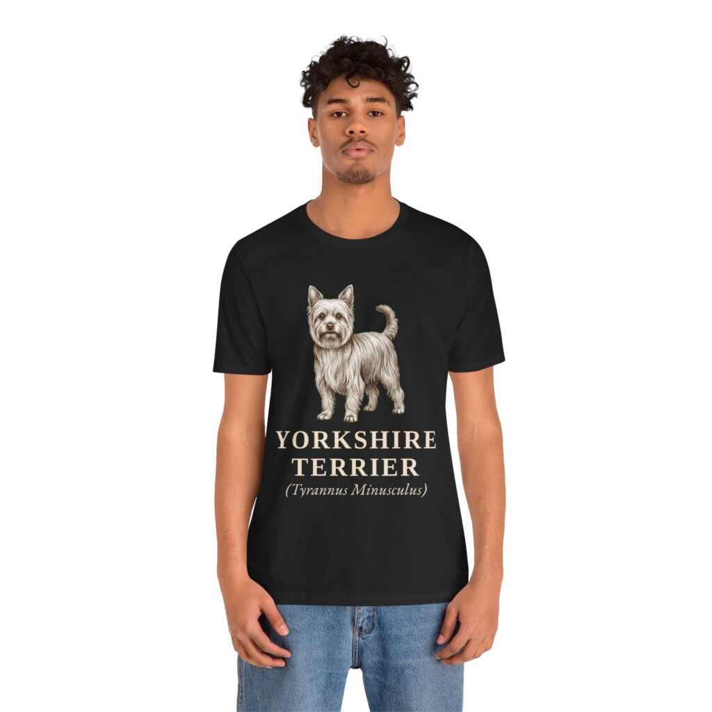 Yorkshire Terrier Latin Shirt, Vintage Dog Sketch Tee, Dog Latin Gift