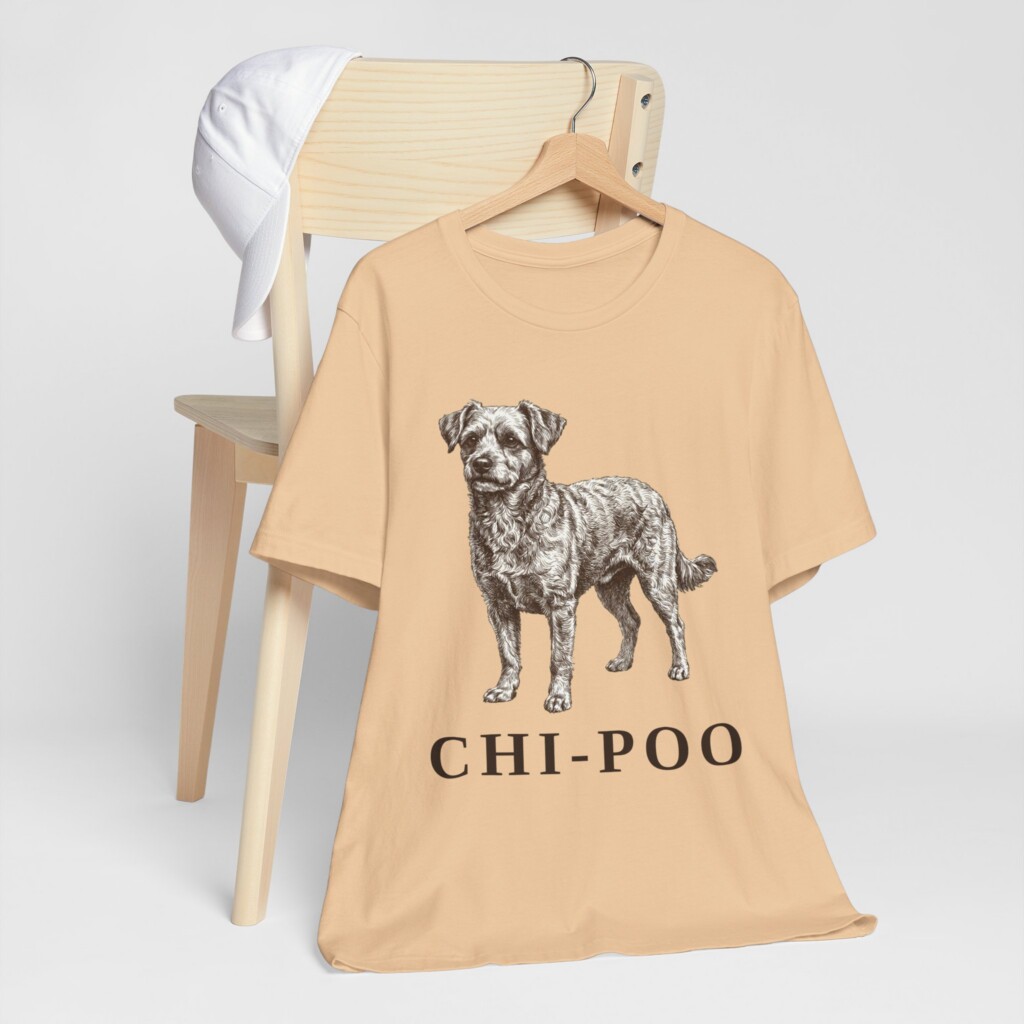 Chi-Poo Shirt, Vintage Dog Sketch Tee, Dog Lover Gift