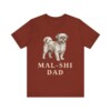 Mal-Shi Dad Shirt, Vintage Dog Sketch Tee, Dog Dad Gift