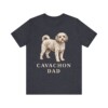 Cavachon Dad Shirt, Vintage Dog Sketch Tee, Dog Dad Gift