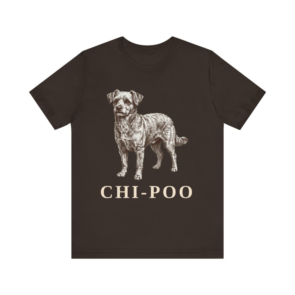 Chi-Poo Shirt, Vintage Dog Sketch Tee, Dog Lover Gift