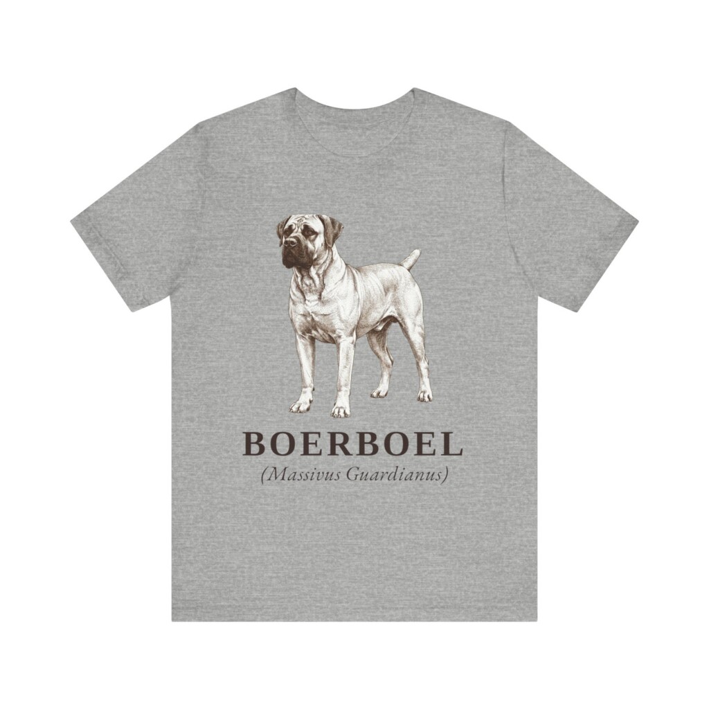 Boerboel Latin Shirt, Vintage Dog Sketch Tee, Dog Latin Gift