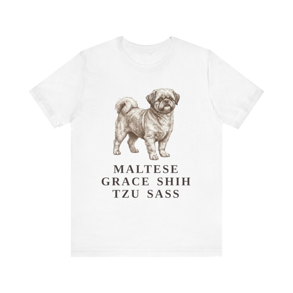 Mal-Shi Humor Shirt, Vintage Dog Sketch Tee, Dog Humor Gift Mal-Shi Humor Shirt, Vintage Dog Sketch Tee, Dog Humor Gift