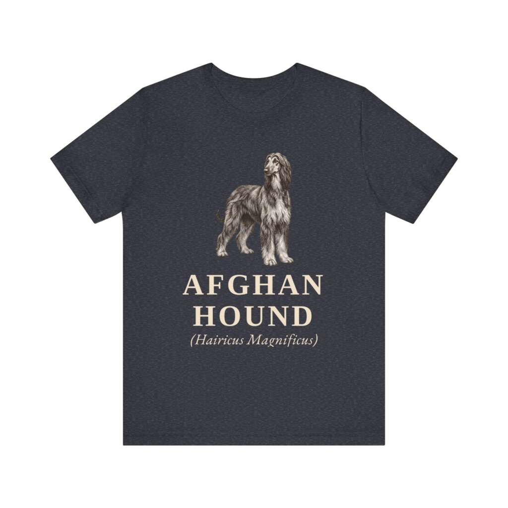 Afghan Hound Latin Shirt, Vintage Dog Sketch Tee, Dog Latin Gift