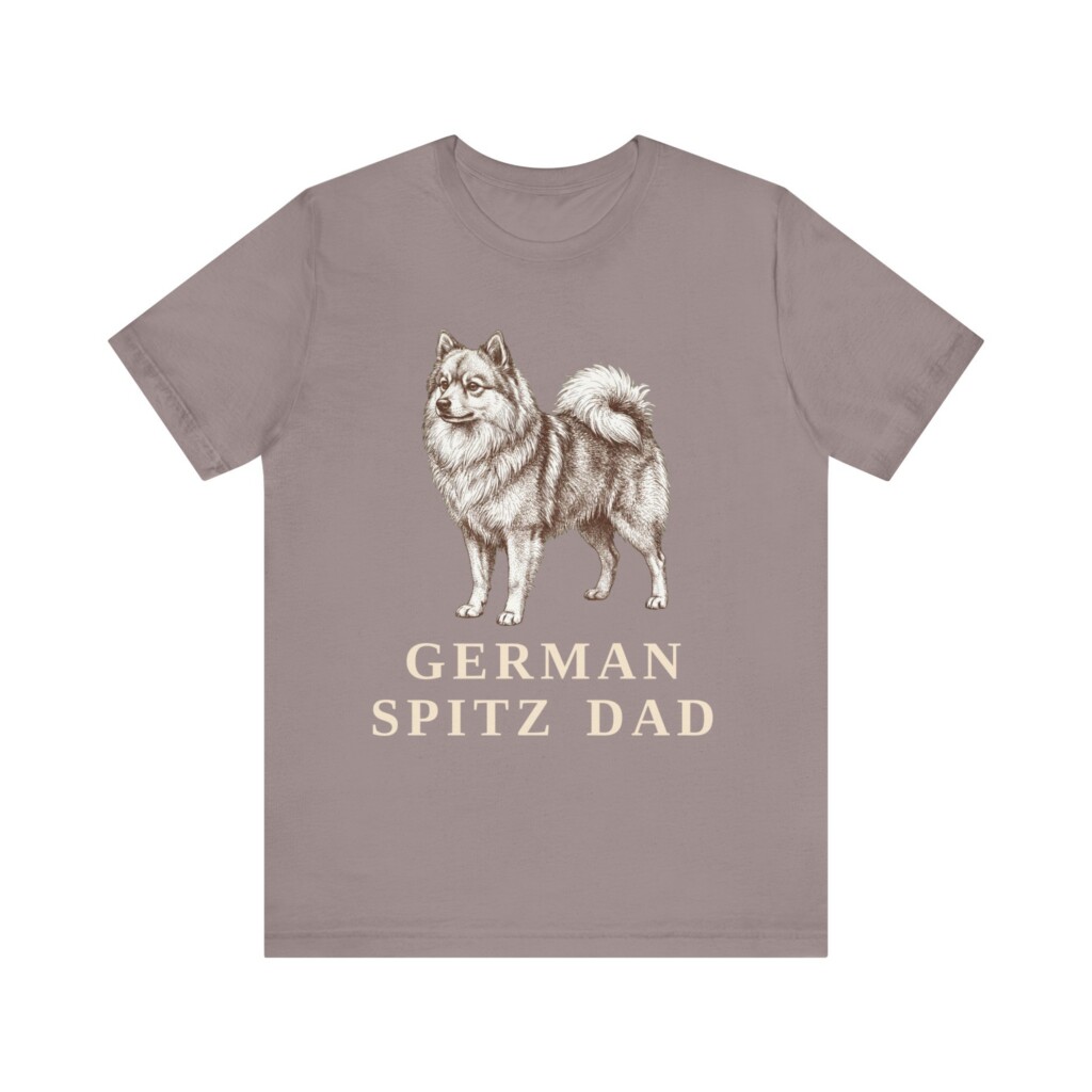 German Spitz Dad Shirt, Vintage Dog Sketch Tee, Dog Dad Gift
