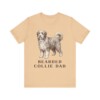 Bearded Collie Dad Shirt, Vintage Dog Sketch Tee, Dog Dad Gift