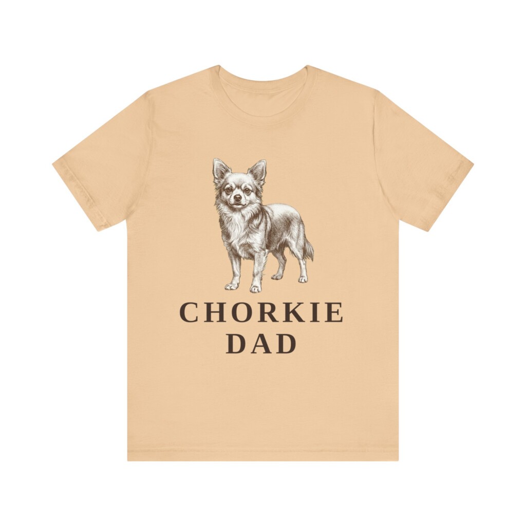 Chorkie Dad Shirt, Vintage Dog Sketch Tee, Dog Dad Gift
