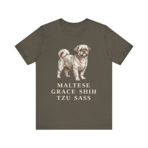 Mal-Shi Humor Shirt, Vintage Dog Sketch Tee, Dog Humor Gift