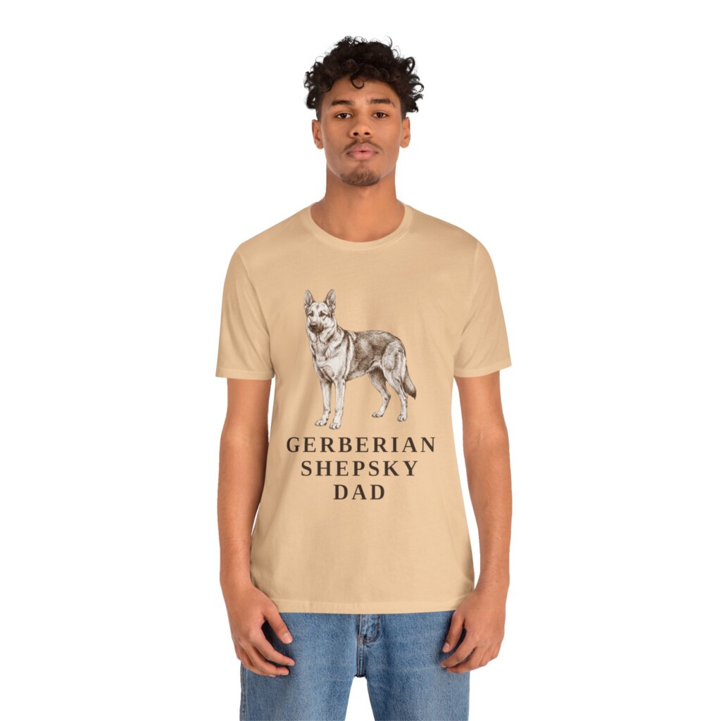 Gerberian Shepsky Dad Shirt, Vintage Dog Sketch Tee, Dog Dad Gift Gerberian Shepsky Dad Shirt, Vintage Dog Sketch Tee, Dog Dad Gift