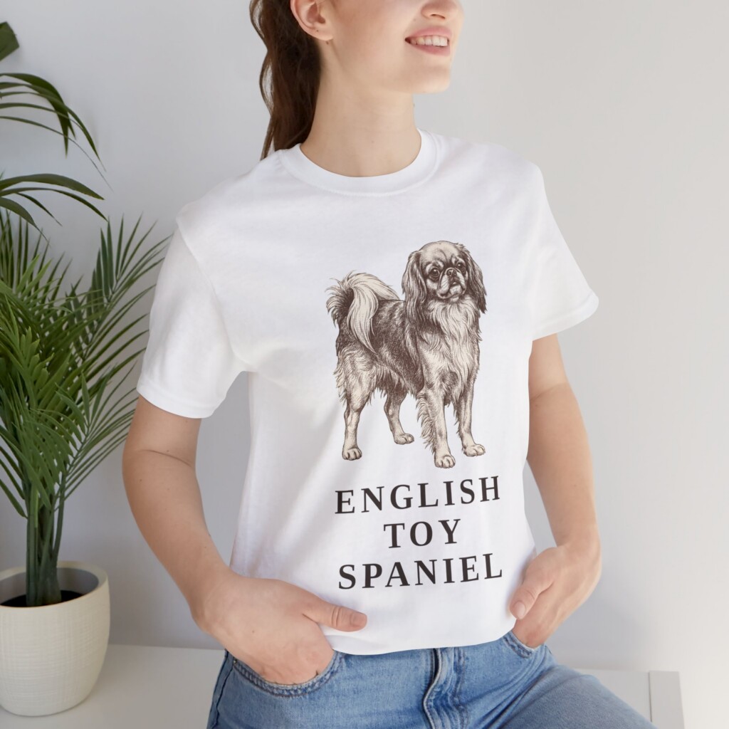 English Toy Spaniel Shirt, Vintage Dog Sketch Tee, Dog Lover Gift English Toy Spaniel Shirt, Vintage Dog Sketch Tee, Dog Lover Gift