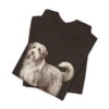 Bearded Collie Dad Shirt, Vintage Dog Sketch Tee, Dog Dad Gift