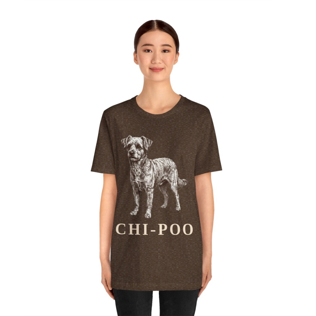 Chi-Poo Shirt, Vintage Dog Sketch Tee, Dog Lover Gift