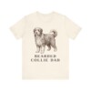 Bearded Collie Dad Shirt, Vintage Dog Sketch Tee, Dog Dad Gift