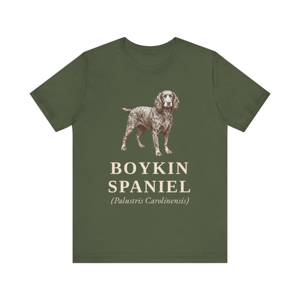 Boykin Spaniel Latin Shirt, Vintage Dog Sketch Tee, Dog Latin Gift