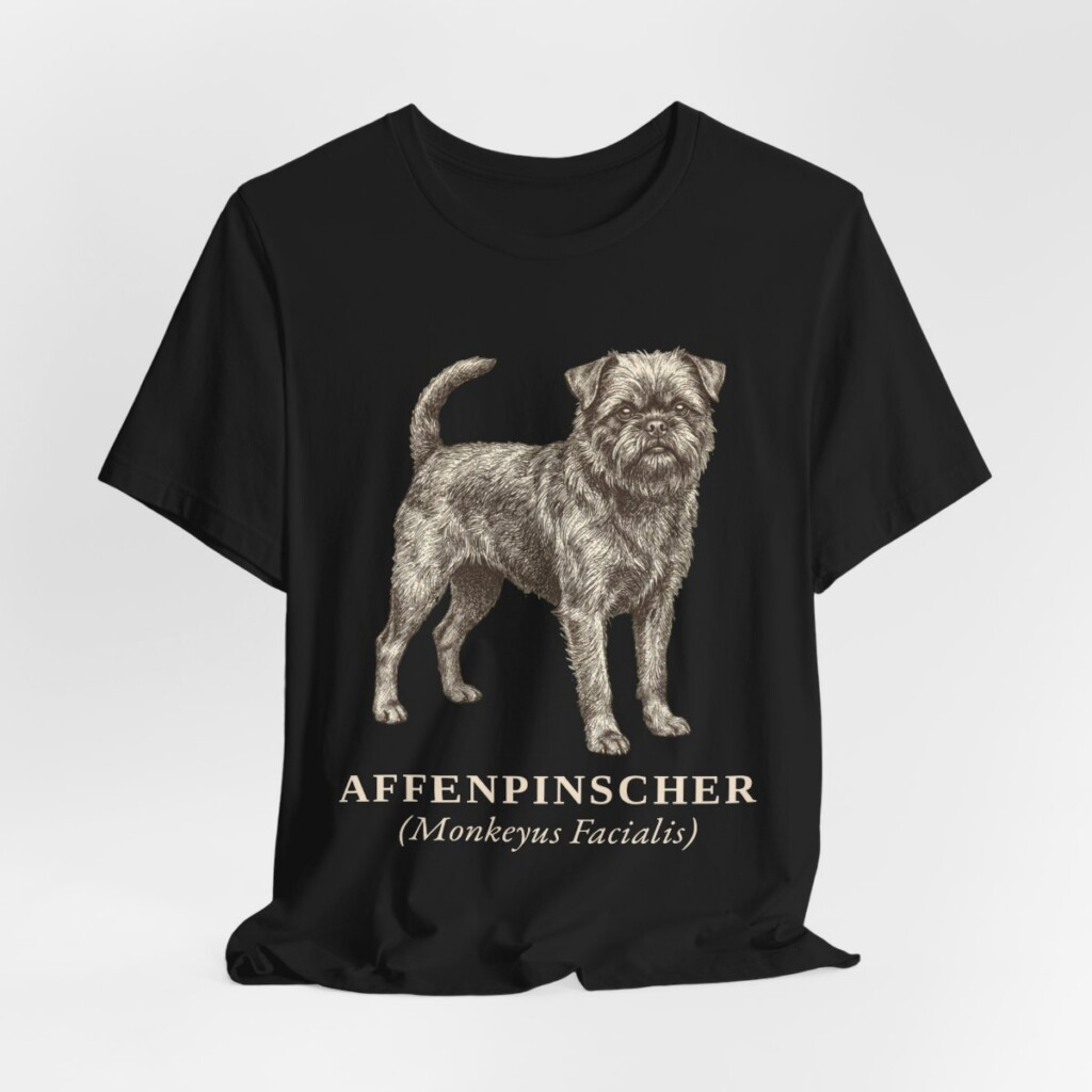 Affenpinscher Latin Shirt, Vintage Dog Sketch Tee, Dog Latin Gift