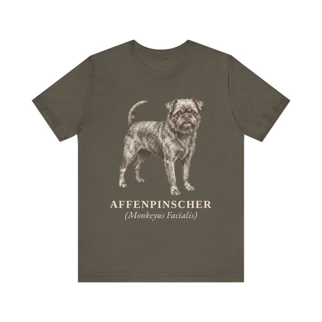 Affenpinscher Latin Shirt, Vintage Dog Sketch Tee, Dog Latin Gift