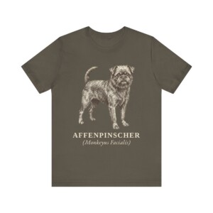 Affenpinscher Latin Shirt, Vintage Dog Sketch Tee, Dog Latin Gift
