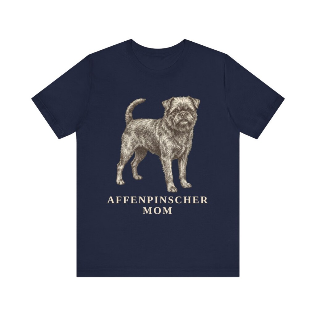 Affenpinscher Mom Shirt, Vintage Dog Sketch Tee, Dog Mom Gift