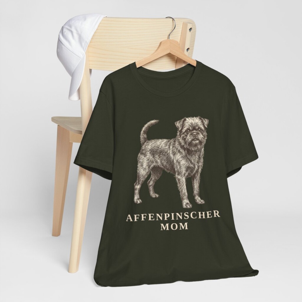 Affenpinscher Mom Shirt, Vintage Dog Sketch Tee, Dog Mom Gift