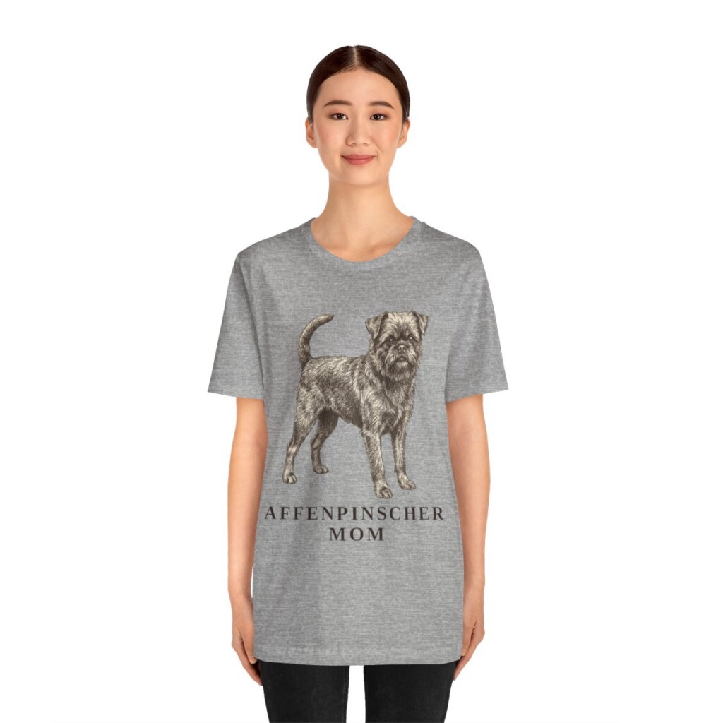 Affenpinscher Mom Shirt, Vintage Dog Sketch Tee, Dog Mom Gift