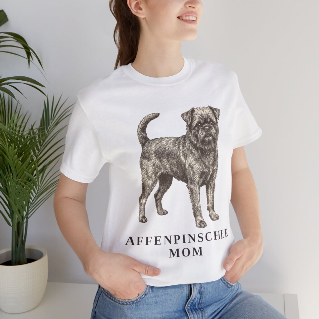 Affenpinscher Mom Shirt, Vintage Dog Sketch Tee, Dog Mom Gift