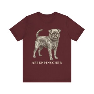 Affenpinscher Shirt, Vintage Dog Sketch Tee, Dog Lover Gift