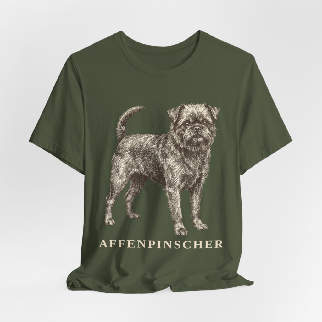 Affenpinscher Shirt, Vintage Dog Sketch Tee, Dog Lover Gift