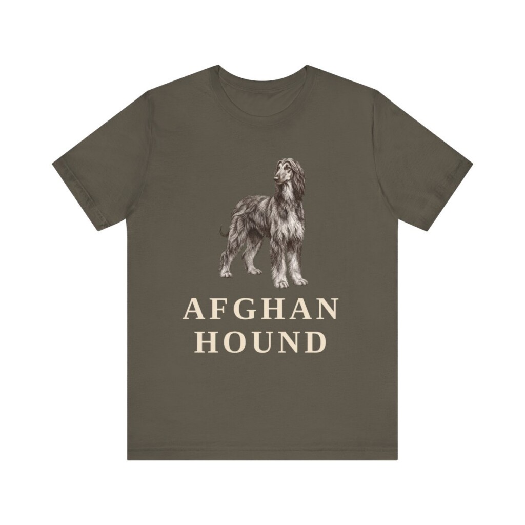Afghan Hound Lover Shirt, Vintage Dog Sketch Tee, Dog Lover Gift Afghan Hound Lover Shirt, Vintage Dog Sketch Tee, Dog Lover Gift