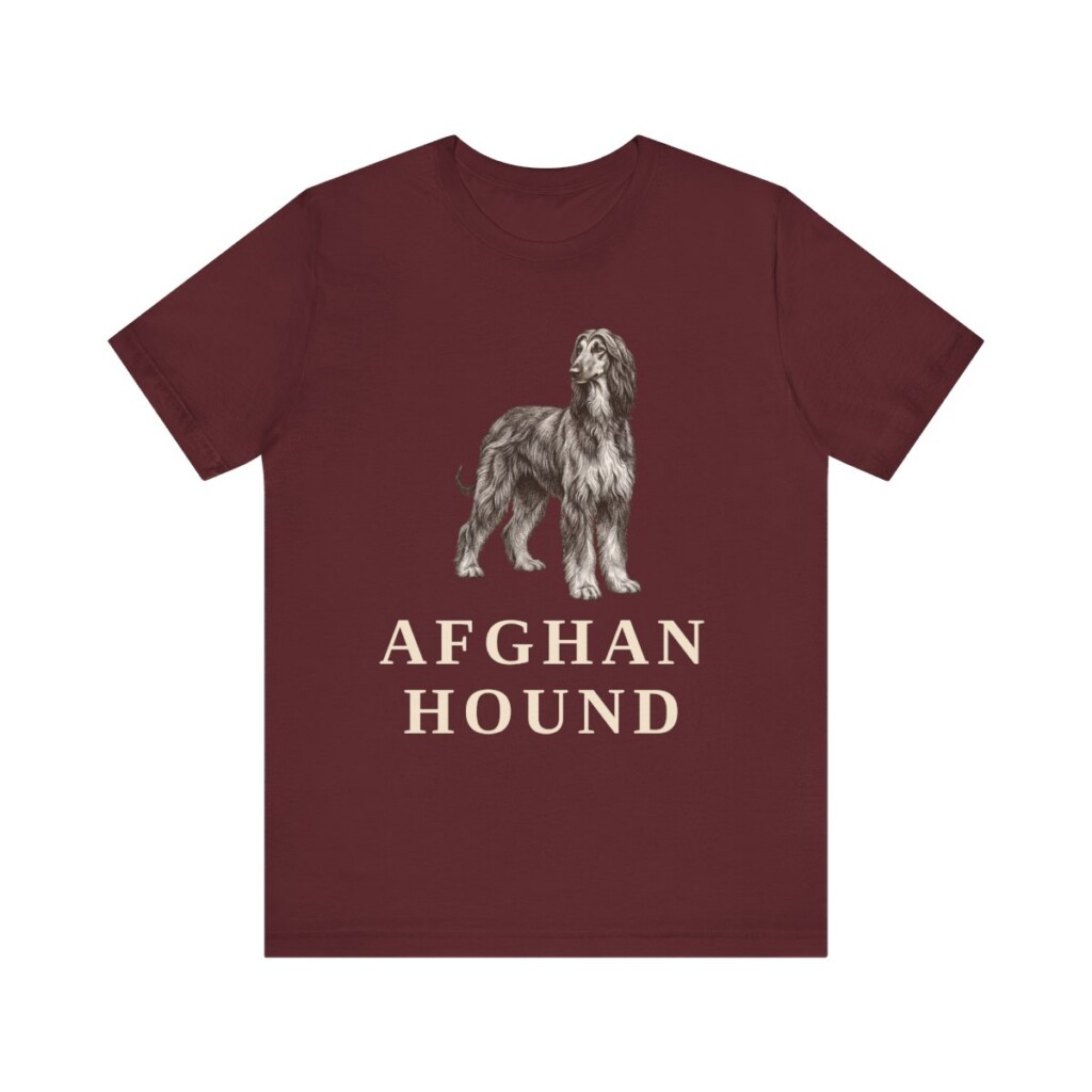 Afghan Hound Lover Shirt, Vintage Dog Sketch Tee, Dog Lover Gift Afghan Hound Lover Shirt, Vintage Dog Sketch Tee, Dog Lover Gift