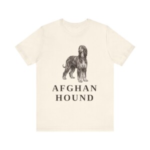 Afghan Hound Lover Shirt, Vintage Dog Sketch Tee, Dog Lover Gift