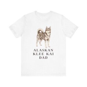 Alaskan Klee Kai Dad Shirt, Vintage Dog Sketch Tee, Dog Dad Gift