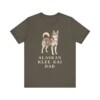 Alaskan Klee Kai Dad Shirt, Vintage Dog Sketch Tee, Dog Dad Gift