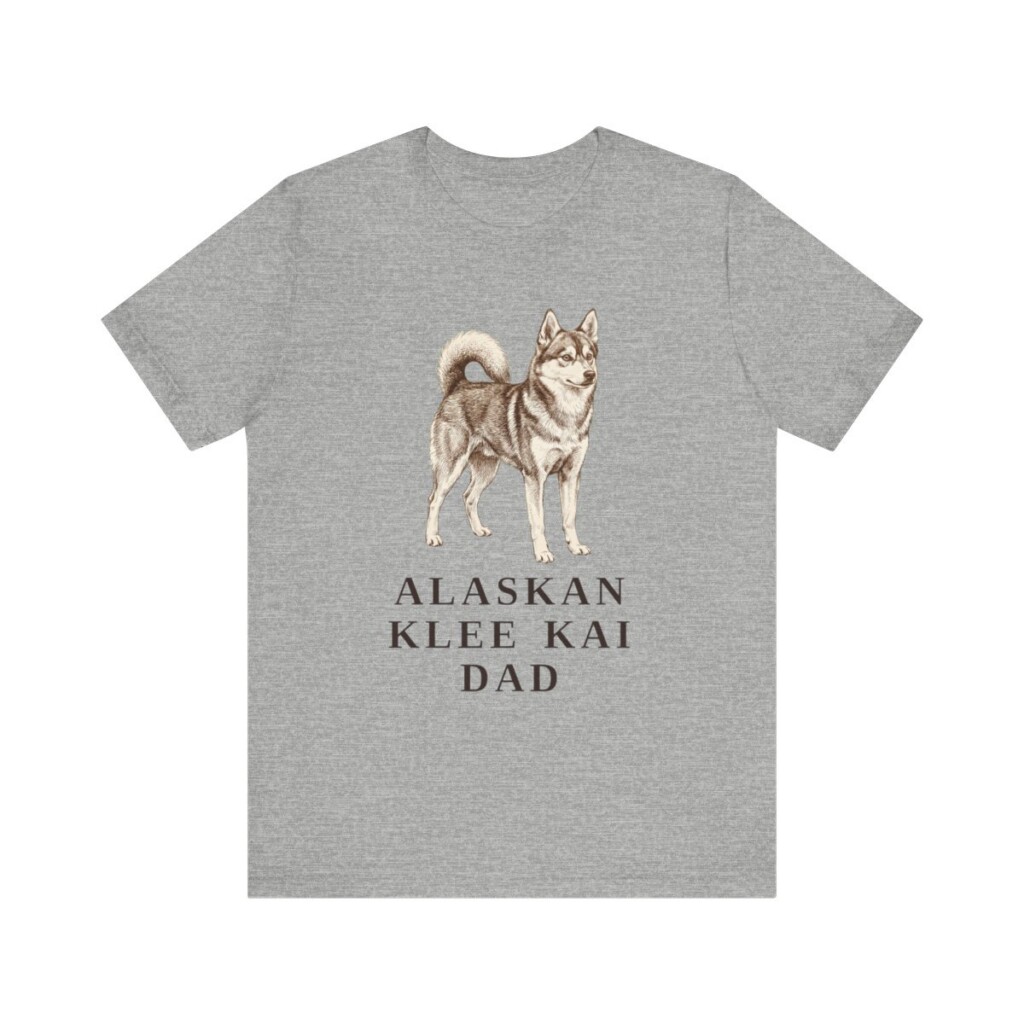 Alaskan Klee Kai Dad Shirt, Vintage Dog Sketch Tee, Dog Dad Gift