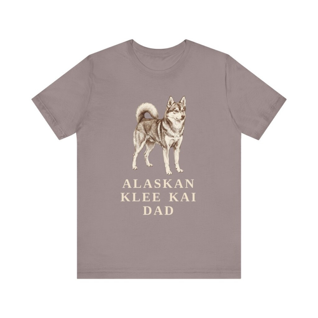 Alaskan Klee Kai Dad Shirt, Vintage Dog Sketch Tee, Dog Dad Gift