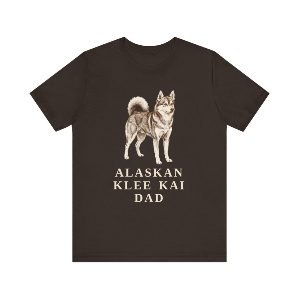 Alaskan Klee Kai Dad Shirt, Vintage Dog Sketch Tee, Dog Dad Gift