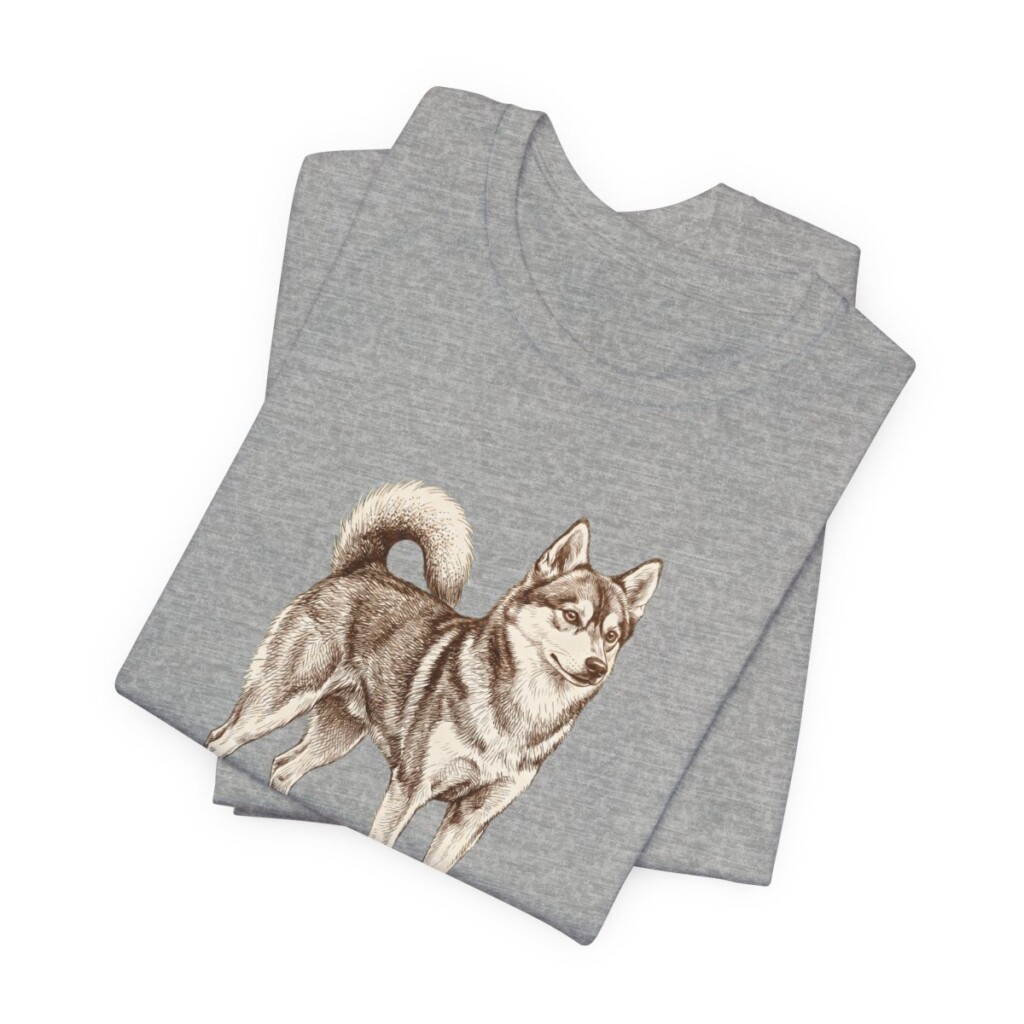 Alaskan Klee Kai Humor Shirt, Vintage Dog Sketch Tee, Dog Humor Gift