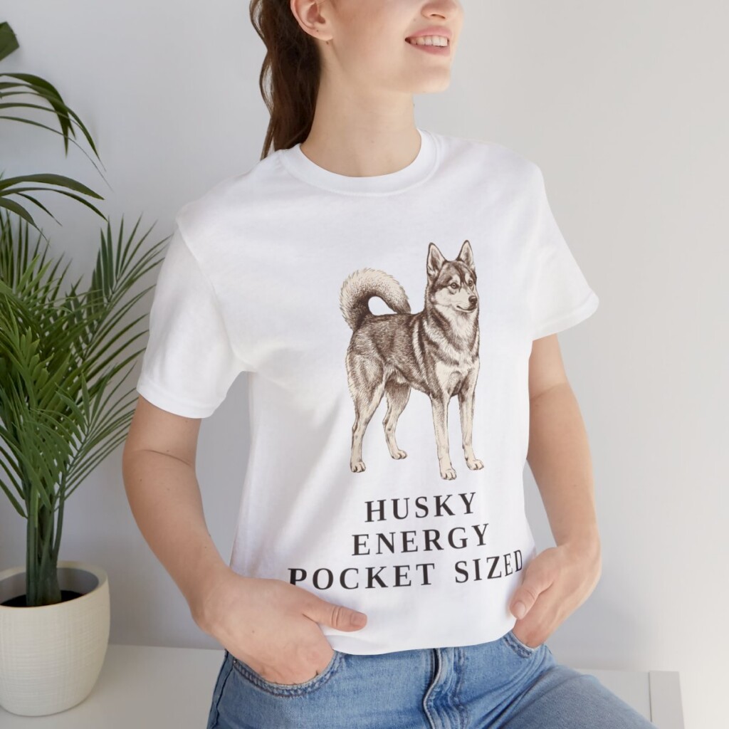 Alaskan Klee Kai Humor Shirt, Vintage Dog Sketch Tee, Dog Humor Gift