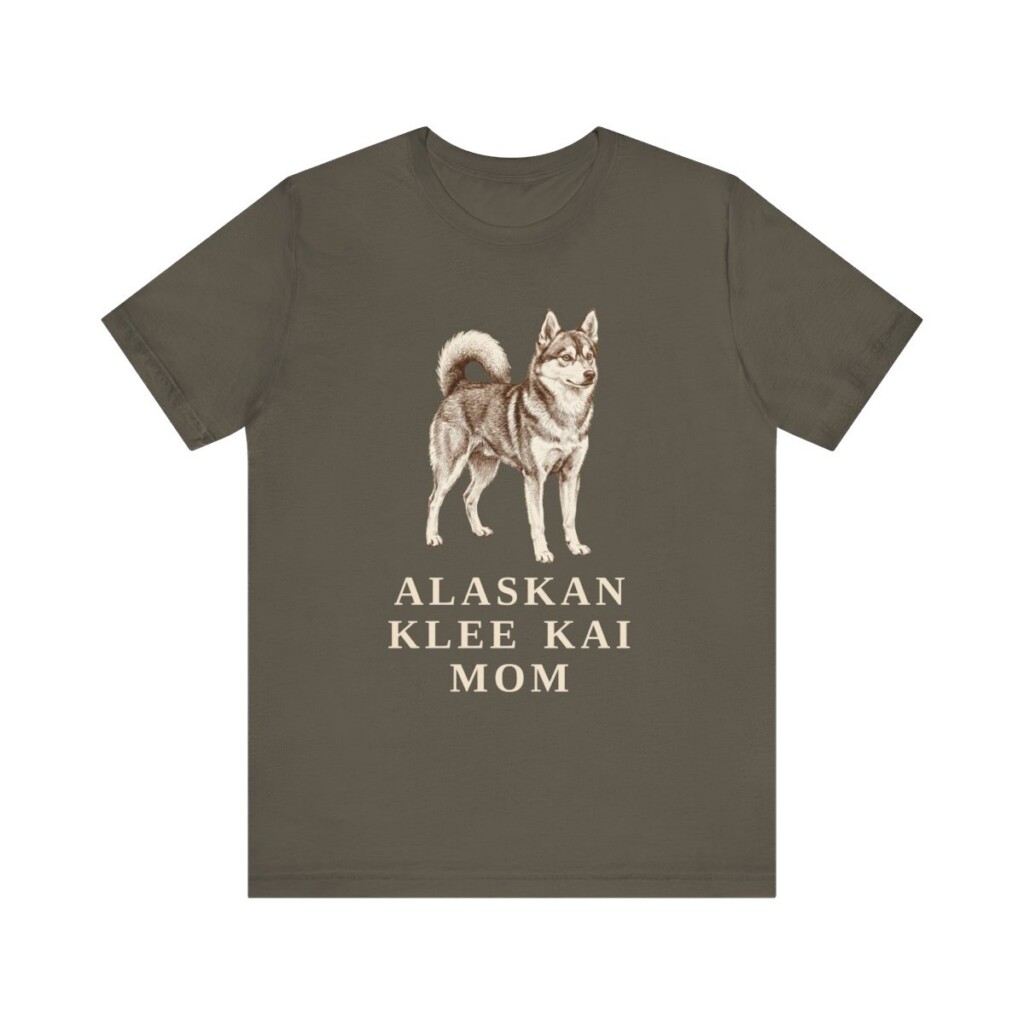 Alaskan Klee Kai Mom Shirt, Vintage Dog Sketch Tee, Dog Mom Gift