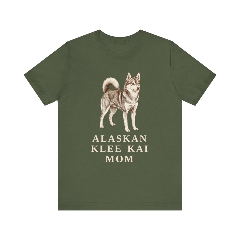 Alaskan Klee Kai Mom Shirt, Vintage Dog Sketch Tee, Dog Mom Gift