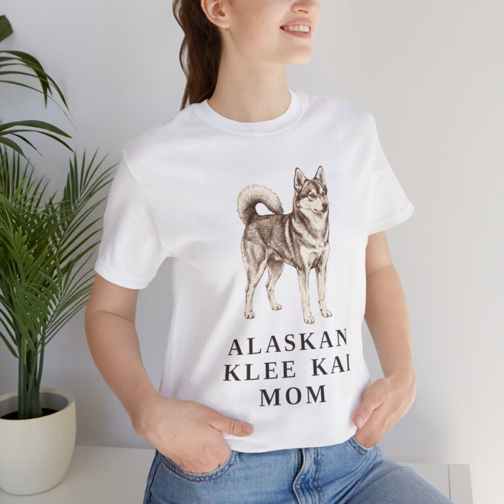 Alaskan Klee Kai Mom Shirt, Vintage Dog Sketch Tee, Dog Mom Gift