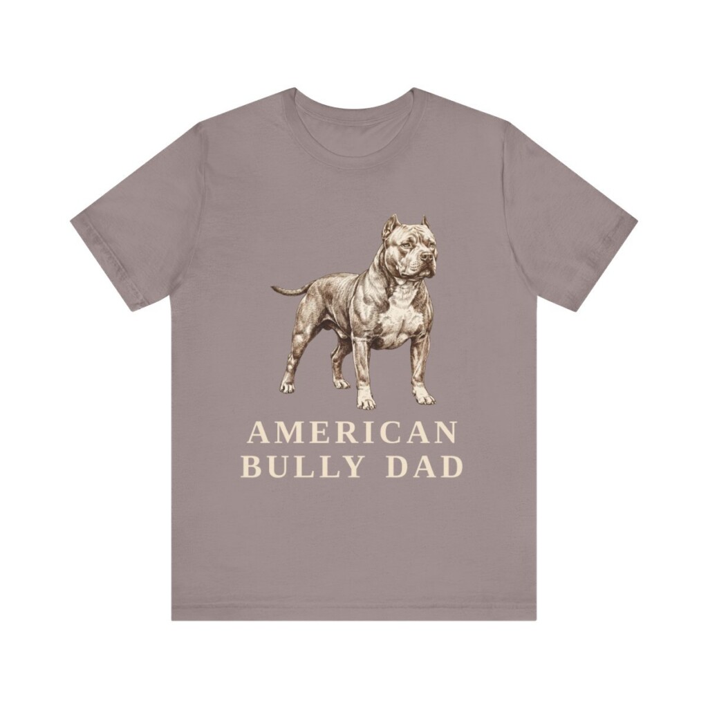 American Bully Dad Shirt, Vintage Dog Sketch Tee, Dog Dad Gift