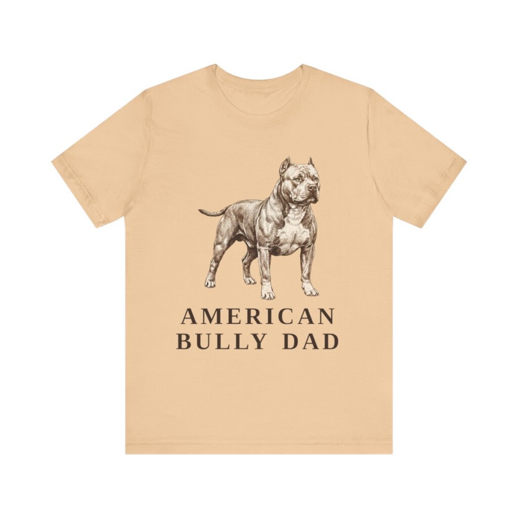 American Bully Dad Shirt, Vintage Dog Sketch Tee, Dog Dad Gift