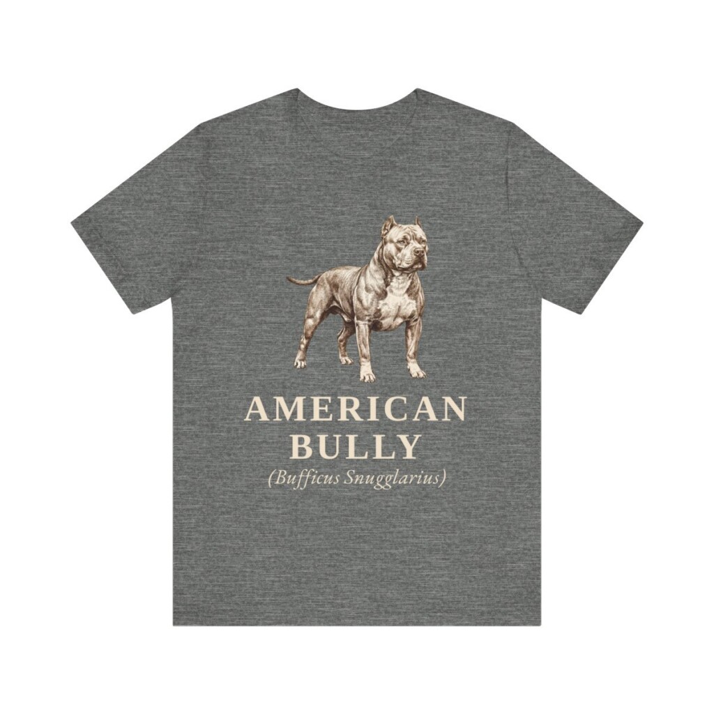 American Bully Latin Shirt, Vintage Dog Sketch Tee, Dog Latin Gift