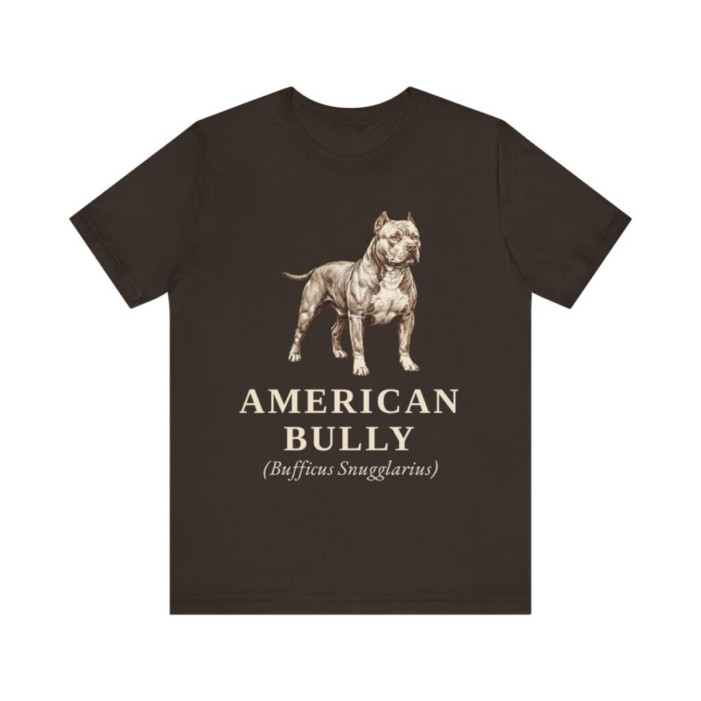 American Bully Latin Shirt, Vintage Dog Sketch Tee, Dog Latin Gift