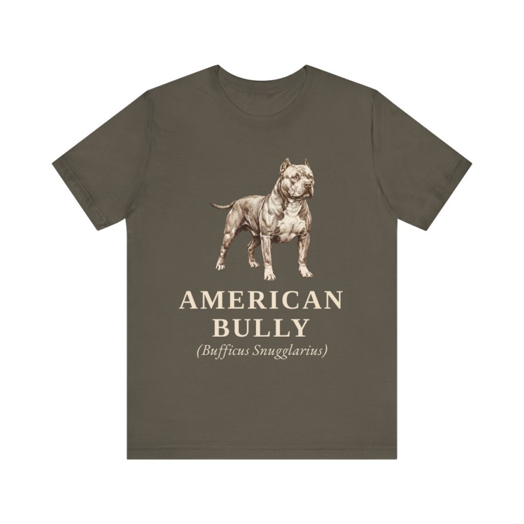 American Bully Latin Shirt, Vintage Dog Sketch Tee, Dog Latin Gift