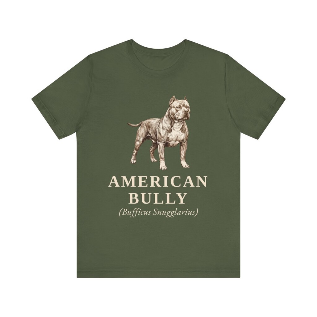 American Bully Latin Shirt, Vintage Dog Sketch Tee, Dog Latin Gift